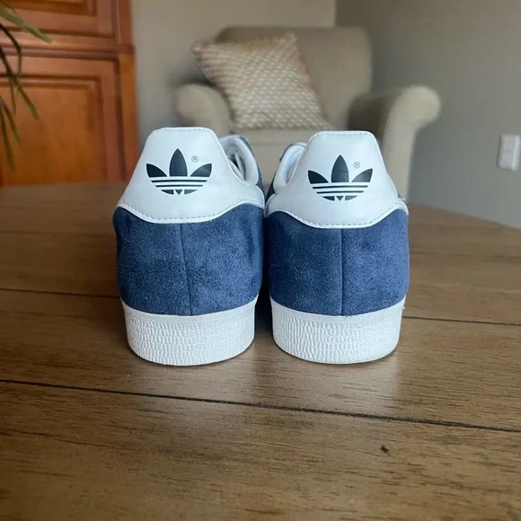 Adidas Gazelle Blue and White Sneakers - Picture 3 of 7